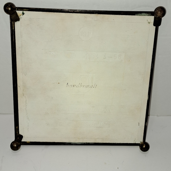 Vintage Switzerland Baden Town Clock Tower Tile Trivit - Picture 3 of 9